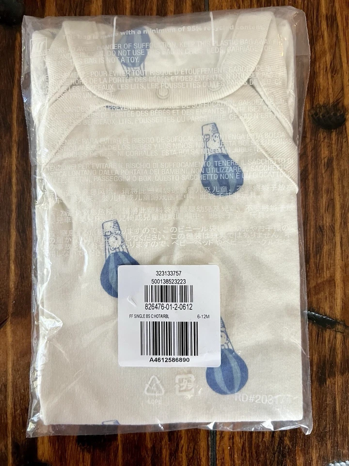 Body globo aerostático baby gap niños 6-12 meses Foto 1 de 1