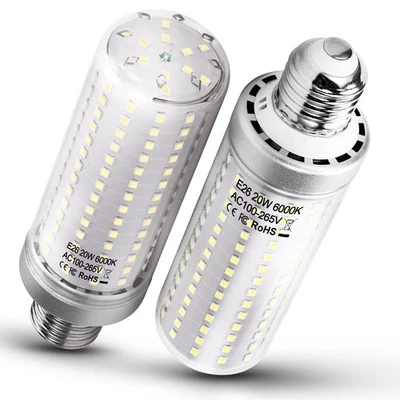 1.77*5.90inch Big E26 LED Bulbs 20W LED Corn Light Bulbs 200 Watt Equivalent ... - Image 1 of 4