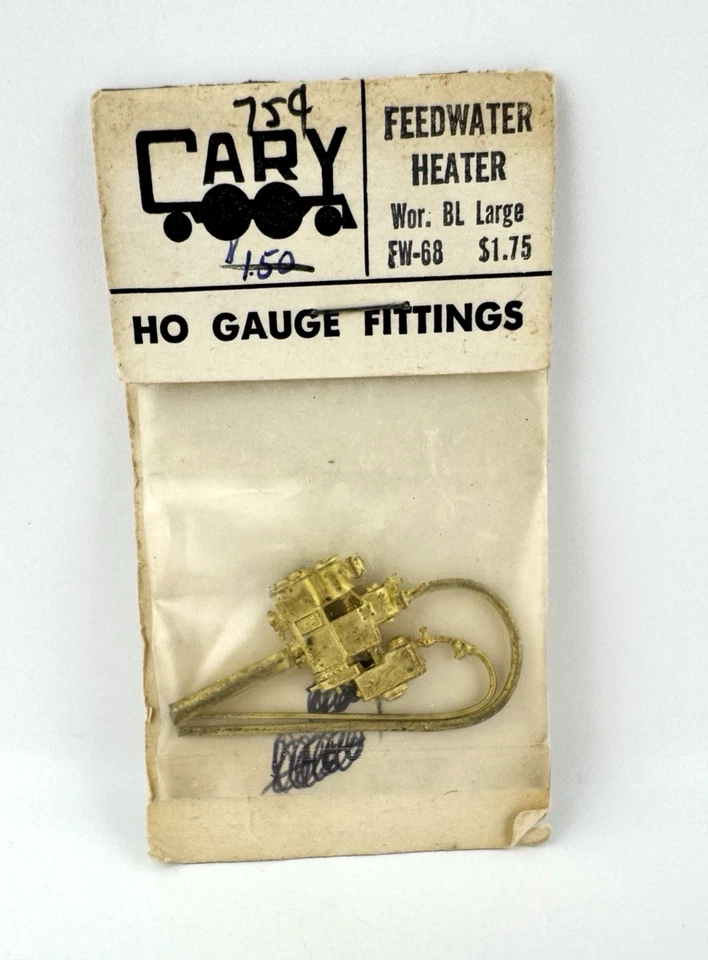 Calentador de agua de alimentación grande de latón escala HO Cary FW-68 Foto 1 de 1