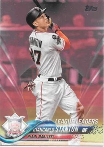 2018 Topps Serie 1 Giancarlo Stanton Día de la Madre Rosa 43/50 - Marlins - #64 - Imagen 1 de 1