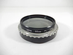 FILTRO LENTE ATORNILLABLE GIRATORIO POLARIZADOR CIRCULAR HOYA 55mm DE COLECCIÓN - Imagen 1 de 1