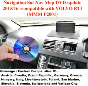 Navigation Sat Nav Map UK DVD 2016 update FOR VOLVO RTI C30, C70, XC70, XC90 'C' - Picture 1 of 3