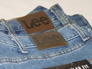 2-PACK Lee MENS SIZE 36X32 Denim Jeans Cotton BLUE Straight Leg LOT - Picture 1 of 3