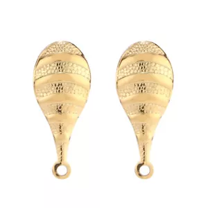 Gutterball Earring Post Pin Stud With Loop Earrings DIY Jewelry Making Findings - Picture 1 of 4