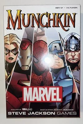 Munchkin: Marvel Board Game Sealed Steve Jackson Games - Image 1 of 2