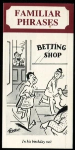 Tobacco Card, Wills, FAMILIAR PHRASES, 1986, In His Birthday Suit, #4 - Picture 1 of 2