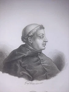 Ritratto/ Giuliano Cesarini Cardinale/ Roma Cleter acquaforte 1837 - Imagen 1 de 2