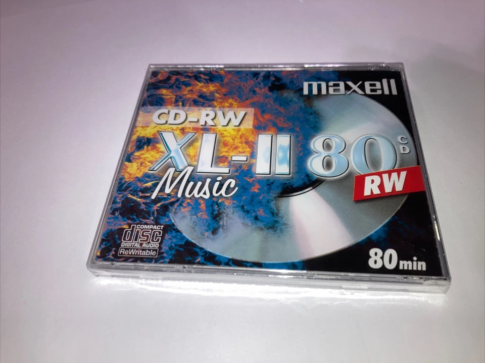 Maxell CD-RW 80 XL-II BRANDED DIGITAL Audio Music Rewritable 80Min IN Jewel Case - Image 1 of 4