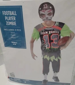 Zombie Football Player Boys Halloween Costume Small (4-6 Yrs) Brand New Sports - Picture 1 of 7