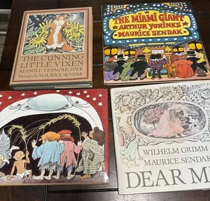 4 Maurice Sendak HBDJ Books 1st Ed - Dear Mili, Miami Giant, We Are All & Vixen - Picture 1 of 11