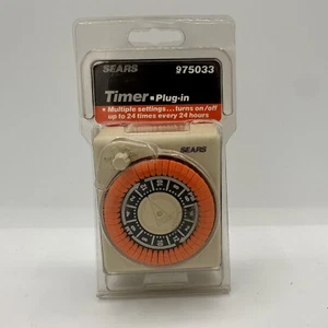 Sears Timer Plug in Single Setting 975033 NOS Neu Versiegelt Vintage Made in USA - Bild 1 von 3