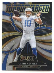 2020 Panini Select Turbocharged #T24 JUSTIN HERBERT RC Los Angeles Chargers - Picture 1 of 2