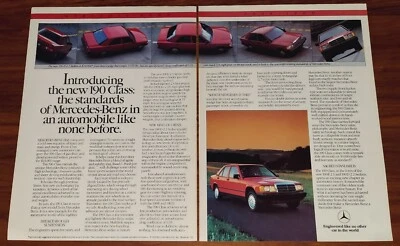 MERCEDES BENZ 190 CLASS MAGAZINE ADVERTISEMENT PRINT AD AUTOMOBILE LIKE NONE - Image 1 of 4