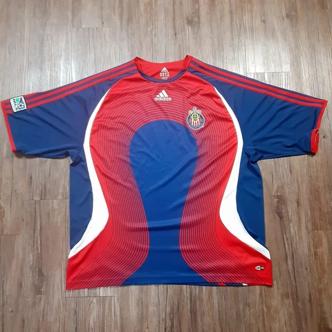 Rare Club Deportivo Chivas USA Adidas 2XL football  jersey MLS red Blue 2006 Cover