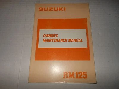 铃木 1989 RM125 所有者手册印刷 1988 年 7 月 # 99011-27C50-03A — 第 1/4 张图片