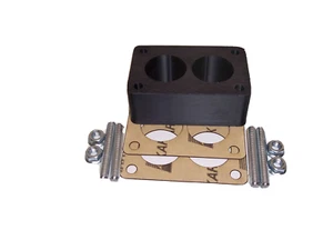 Carburetor spacer 1.5" Fits GM Chevy Rochester 2G SMALL BORE Carbon fiber pc - Bild 1 von 2