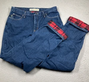 Cabellas Casuals Jeans Damen 14 lang blau Flanell gefüttert Outdoor Natur Winter - Bild 1 von 22