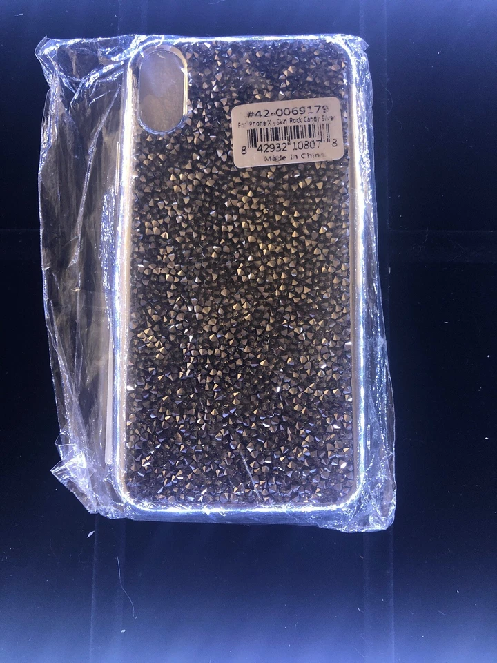 Cellairis iPhone X 皮肤摇滚糖果银色保护壳 — 第 1/4 张图片