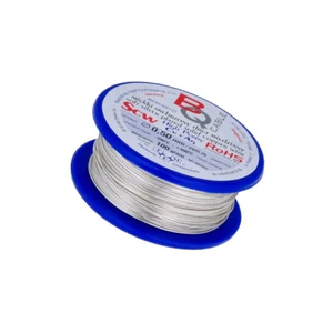 SCW-0.40/100 Versilberter Kupferdraht 0,4mm 100g 88m -200-800°C BQ CABLE - Picture 1 of 1