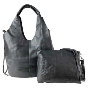 Women 2 in 1 Soft Leather Hobo Shoulder Bag Set with Matching Crossbody YGC-2407 - Picture 1 of 18
