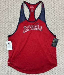 NEW Nike Womens MLB Los Angeles Angels Racerback Tank Top Size XL Athletic Cut - Picture 1 of 13
