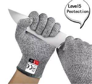 1 Paar Schnittfeste Schnittschutz Handschuhe für Metzger Küche Glas Arbeit Neu - Bild 1 von 10