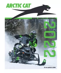 Arctic Cat 9000 Series Snowmobile Service Manual | 2022 | MAILED CD OR USB - Foto 1 di 14