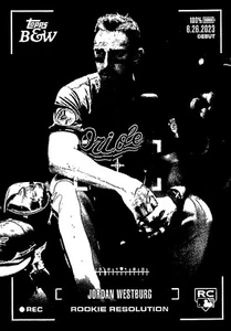 Jordan Westburg #RR12 Rookie Resolution 2024 Topps Black & White (RC) - Picture 1 of 2