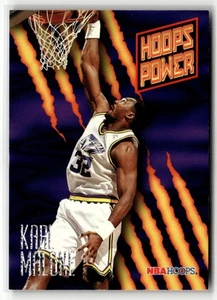 1994-95 Hoops #PR-52 Karl Malone Hoops Power (Stat Power Ratings) Utah Jazz - Bild 1 von 2