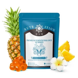 Natural Feminine 60 Gummies For PH Balance Women Private Area Odor To Smell Good - Picture 1 of 8