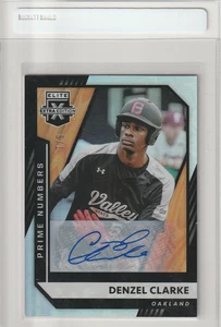 2021 Panini Elite Extra Edition Denzel Clarke Prime Numbers Auto /9 #127 - Picture 1 of 2