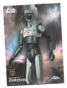 2025 Topps Chrome Star Wars Trading Card Skeleton Crew Safety Droid - Picture 1 of 2