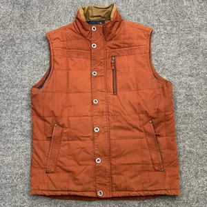 Mountain Khakis Vest Mens Large Orange Brown PrimaLoft Insulated Puffer Outdoors - Picture 1 of 11