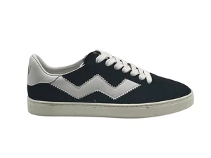 Stuart Weitzman Daryl Suede Sneakers in Black and White Womens Size 5B - Picture 1 of 9