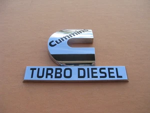 DODGE RAM TURBO DIESEL CUMMINS SIDE FENDER DOOR EMBLEM LOGO BADGE SIGN A46916 - Picture 1 of 4