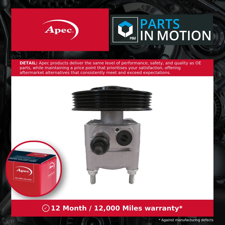 Power Steering Pump fits VOLVO XC60 Mk1 2.4D 09 to 17 PAS 31200569 31280320 Apec - Image 1 of 4