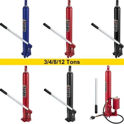 VEVOR Hydraulic Long Ram Jack Single/Dual Pump 3/4/8/12-Ton Engine Cherry Picker Foto 1 de 2