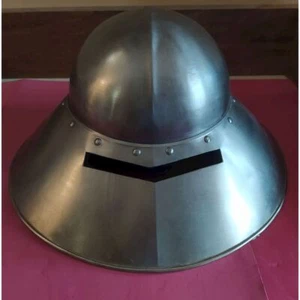 Elmo da Balestriere in ferro rievocazioni storiche medievale cosplay adulto - Imagen 1 de 1