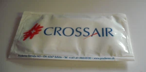 Vintage  Erfrischungstücher  CROSSAIR Schweiz Ariline Zürcher Kantonalbank - Bild 1 von 7