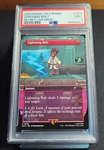 Magic The Gathering - Lightning Bolt - FALLOUT Secret Lair # 1638 - PSA 9 MiNT - Imagen 1 de 9