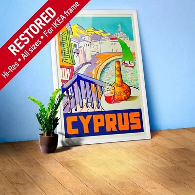 Cyprus, Nicosia, 1929 — retro vintage travel poster - Image 1 of 4