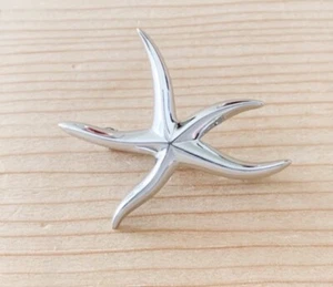 GORGEOUS .925 STERLING SILVER STARFISH PIN NEW !! - Picture 1 of 4