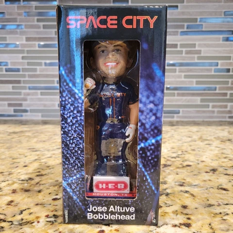 Houston Astros Jose Altuve Space City Connect Bobblehead Never Opened Cover