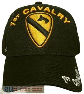 1ST FIRST TEAM U.S. ARMY ARM DIVISION HORSE CAVALRY CAV UNIT INSIGNIA CAP HAT OS - Picture 1 of 4