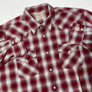Lucky Brand Herren Classic Fit True Indigo Pearl Snap Plaid Hemd Gr. XXL - Bild 1 von 11