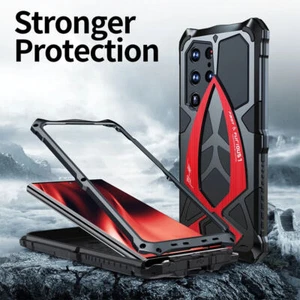 Luphie Cover For Samsung Galaxy S23 S24 Ultra Military Metal Silicon Armor Cover - Picture 1 of 24