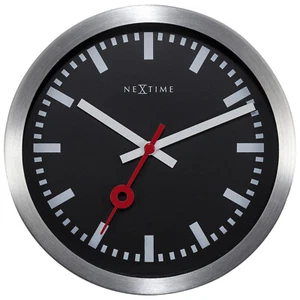 Boyle Home D?cor Modern NeXtime Station Stripe Wall & Table Clock - Black - Picture 1 of 1