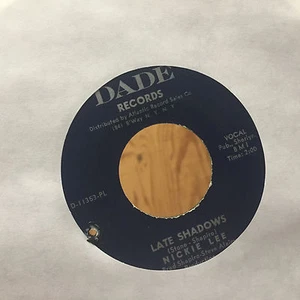 Nickie Lee Late Shadows Ten Commandments Of Man Dade Records 45 11354 - Imagen 1 de 2