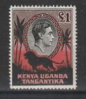Kenya Uganda Tanganyika 1938 Dauerserie Animals 1£ n°62 MNH MF121173