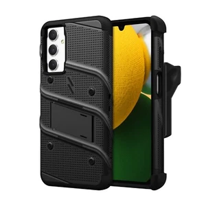 ZIZO BOLT BUNDLE GALAXY A15 5G CASE WITH TEMPERED GLASS BLACK+KICKSTAND - Picture 1 of 5